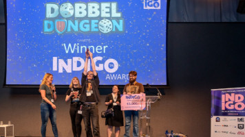 Dobbel Dungeon wins the INDIGO 2025 Award during the conference that brought together 800 industry professionals